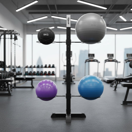 Body-Ball-Rack – platzsparender Ballständer für Fitnessstudios