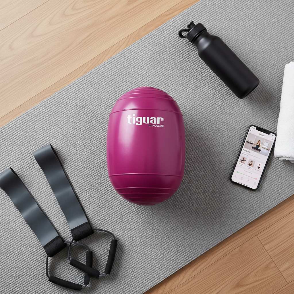 Ovoball GymletiX – Elliptischer Trainingsball für Core & Balance – Seitenansicht