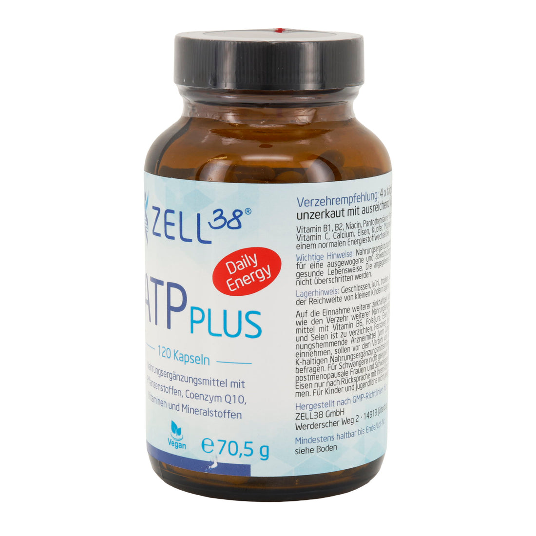 ATP Plus Daily Energy 120 Kapseln – Energie, Fokus & Vitalität