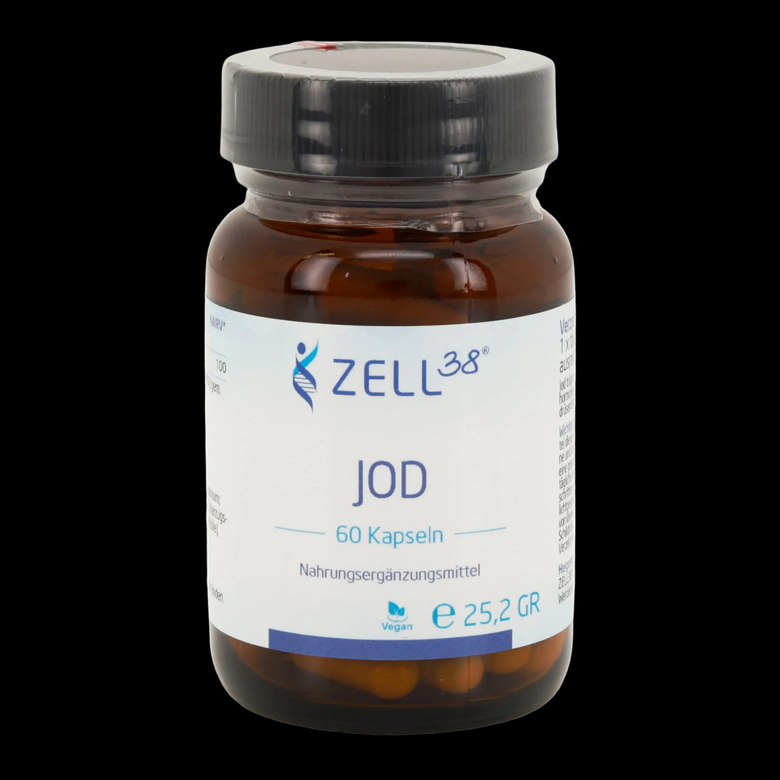 Jod 60 Kapseln – Braunalgen für Schilddrüse & Stoffwechsel – vitamine kaufen | Gymazing