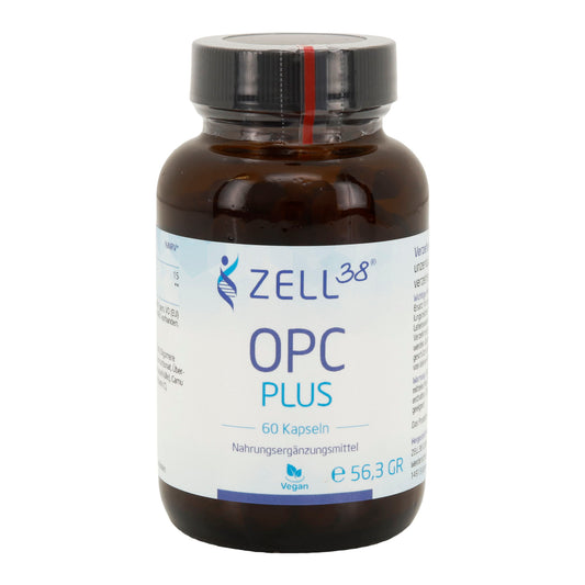 OPC Plus 60 Kapseln – Traubenkern & Vitamin C für Zellschutz Default Title