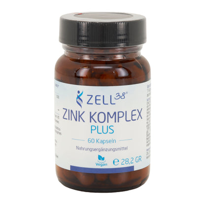 Zink Komplex Plus 30 mg – 60 Kapseln für Immunsystem & Haut