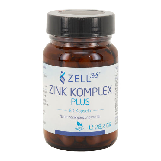 Zink Komplex Plus 30 mg – 60 Kapseln für Immunsystem & Haut Default Title