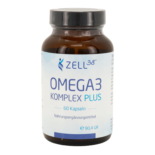 Omega3 Komplex Plus 60 Kapseln – Fischöl mit EPA, DHA & Vitamin E Default Title