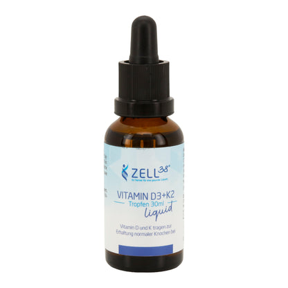 Vitamin D3 + K2 Liquid 30 ml – Für Knochen, Muskeln & Immunsystem Default Title