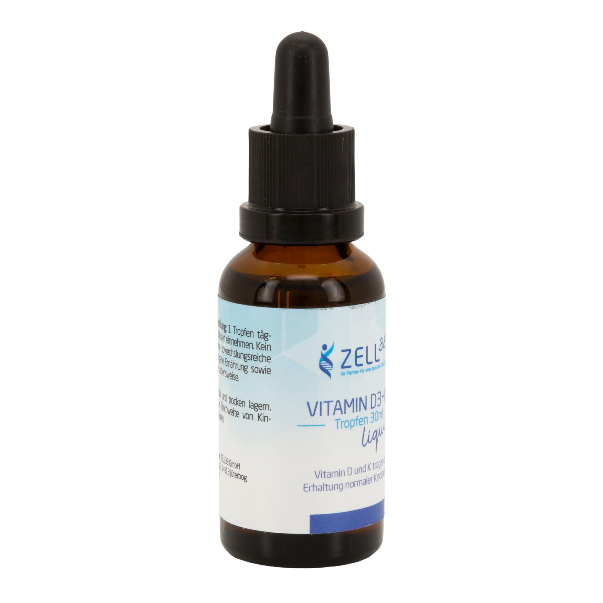 Vitamin D3 + K2 Liquid 30 ml – Für Knochen, Muskeln & Immunsystem