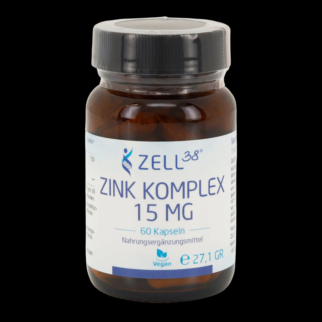 Zink Komplex 15mg 60 Kapseln hochdosiert Vitalität & Immunsystem – vitamine kaufen | Gymazing