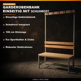 Einseitige Umkleidebank