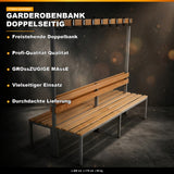 Umkleidesitzbank 2-seitig