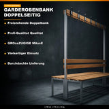 Umkleidesitzbank 2-seitig