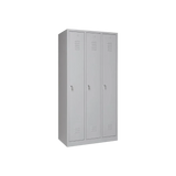 Garderobenschrank 180x90x50 cm – 30 cm Abteile, Grau RAL 7035
