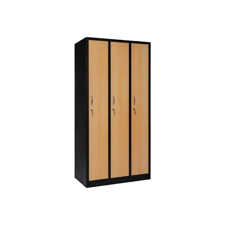 Garderobenschrank 180x90x50 cm – 30 cm Abteile, Schwarz-Buche