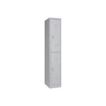 Garderobenschrank 180x30x50 cm – 30 cm Abteile, Halbe Türen, Grau