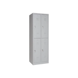 Spind 180x60x50 cm, halbe Türen – Grau – garderobenschrank kaufen | Gymazing