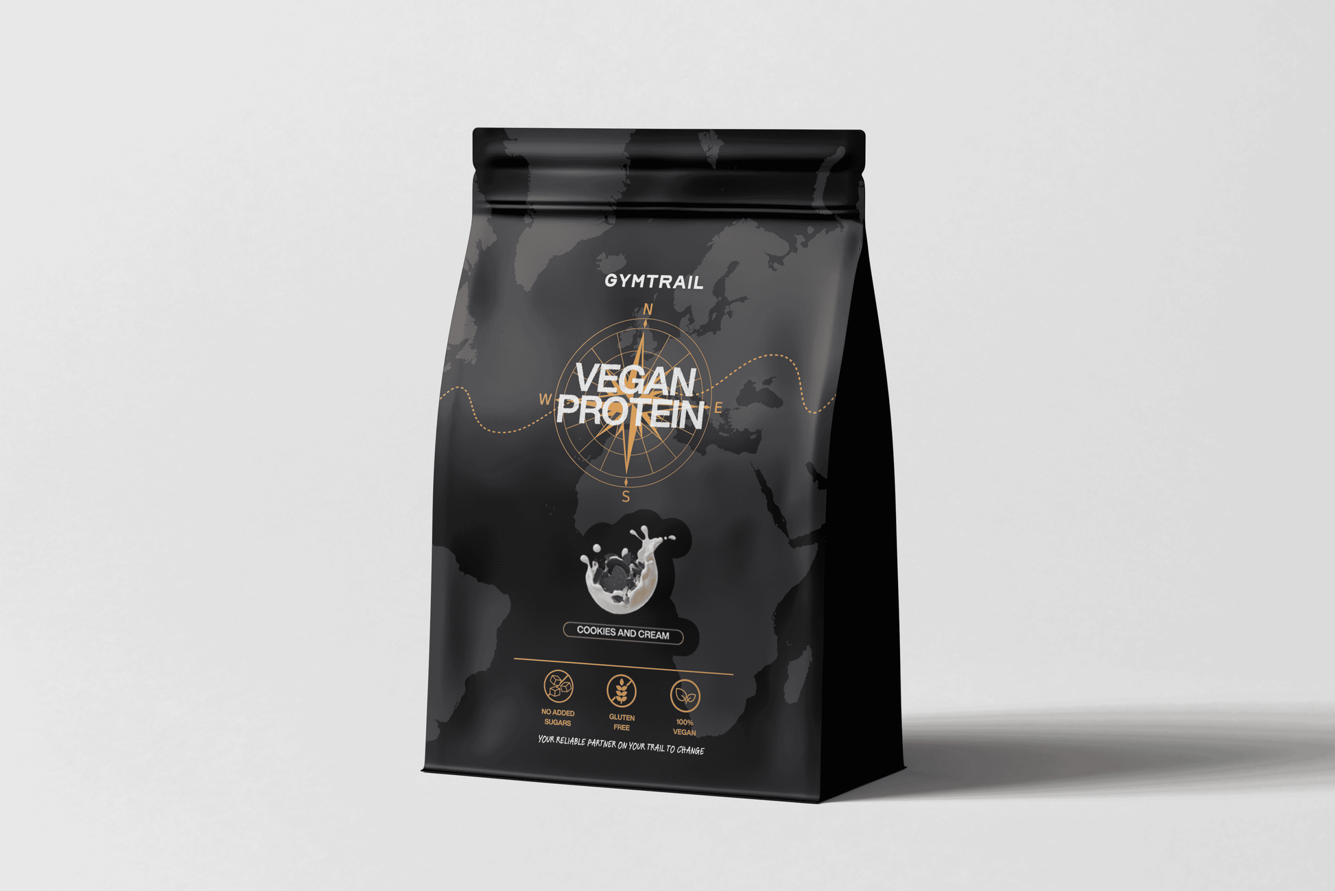 GYMTRAIL Veganes Eiweißpulver - Cookies & Cream