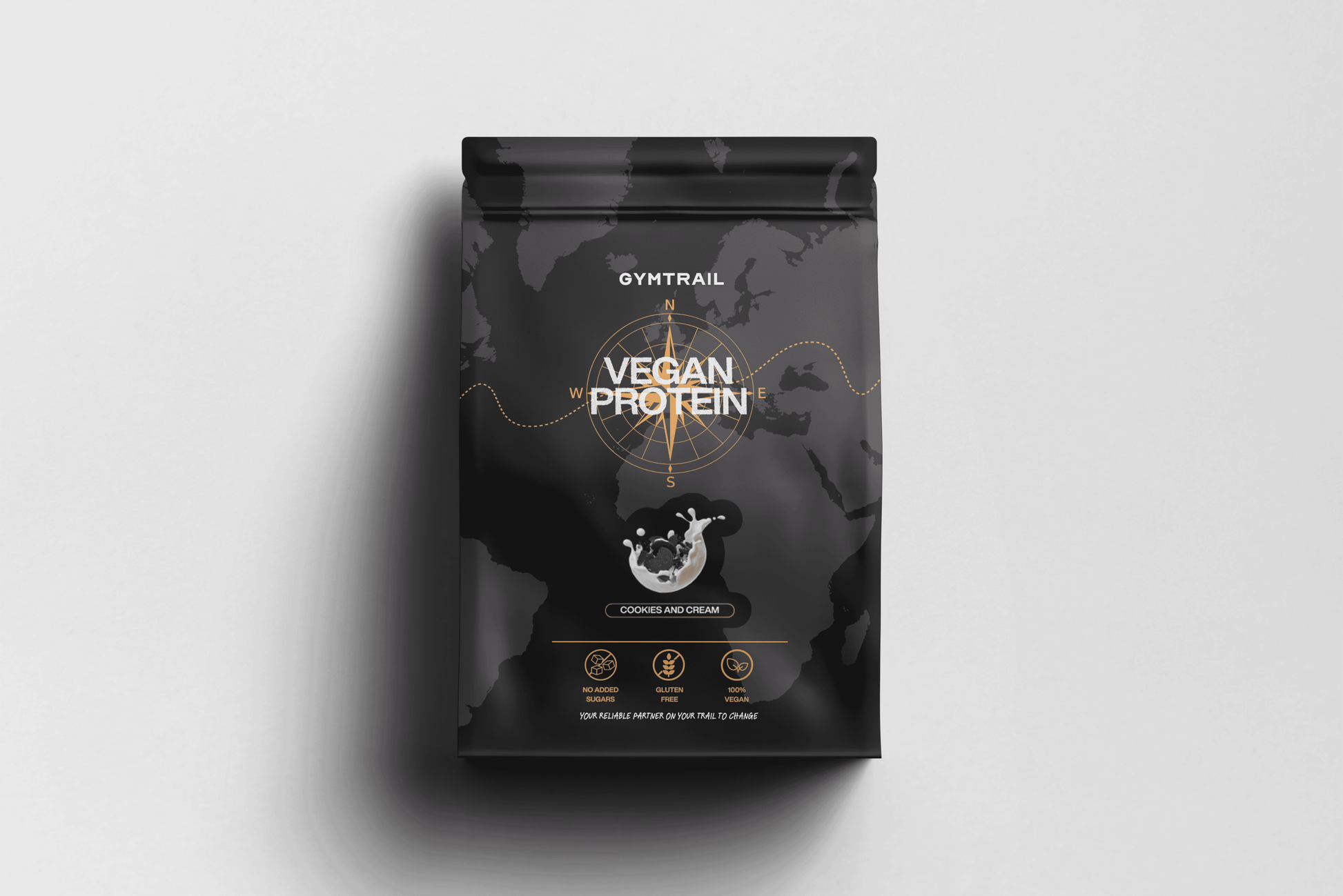 GYMTRAIL Veganes Eiweißpulver - Cookies & Cream