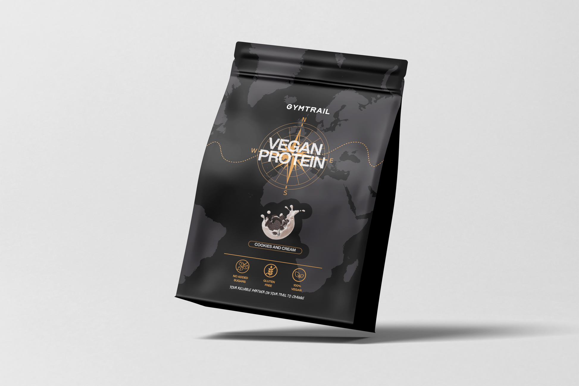 GYMTRAIL Veganes Eiweißpulver - Cookies & Cream