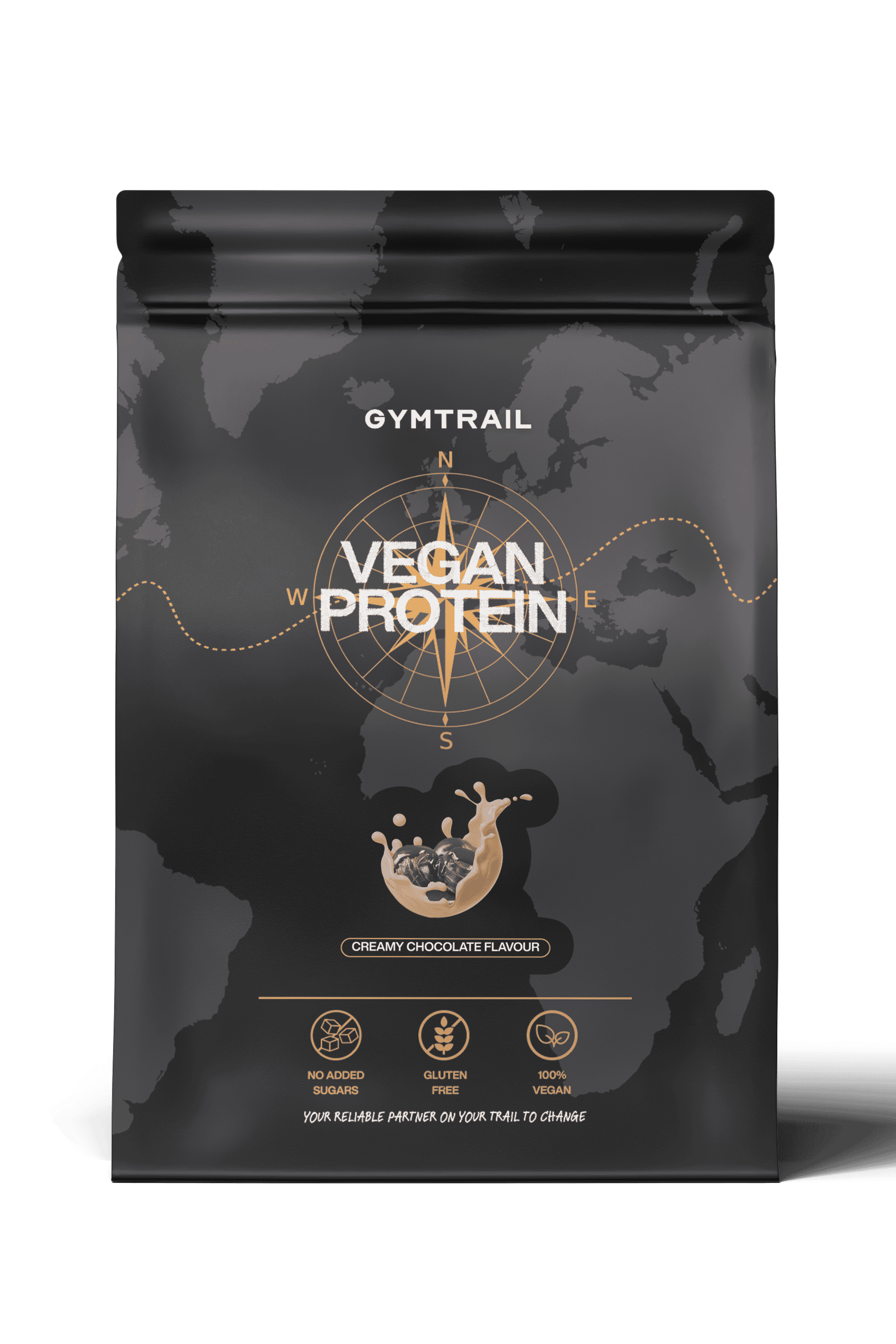 GYMTRAIL Veganes Eiweißpulver - Cremige Schokolade