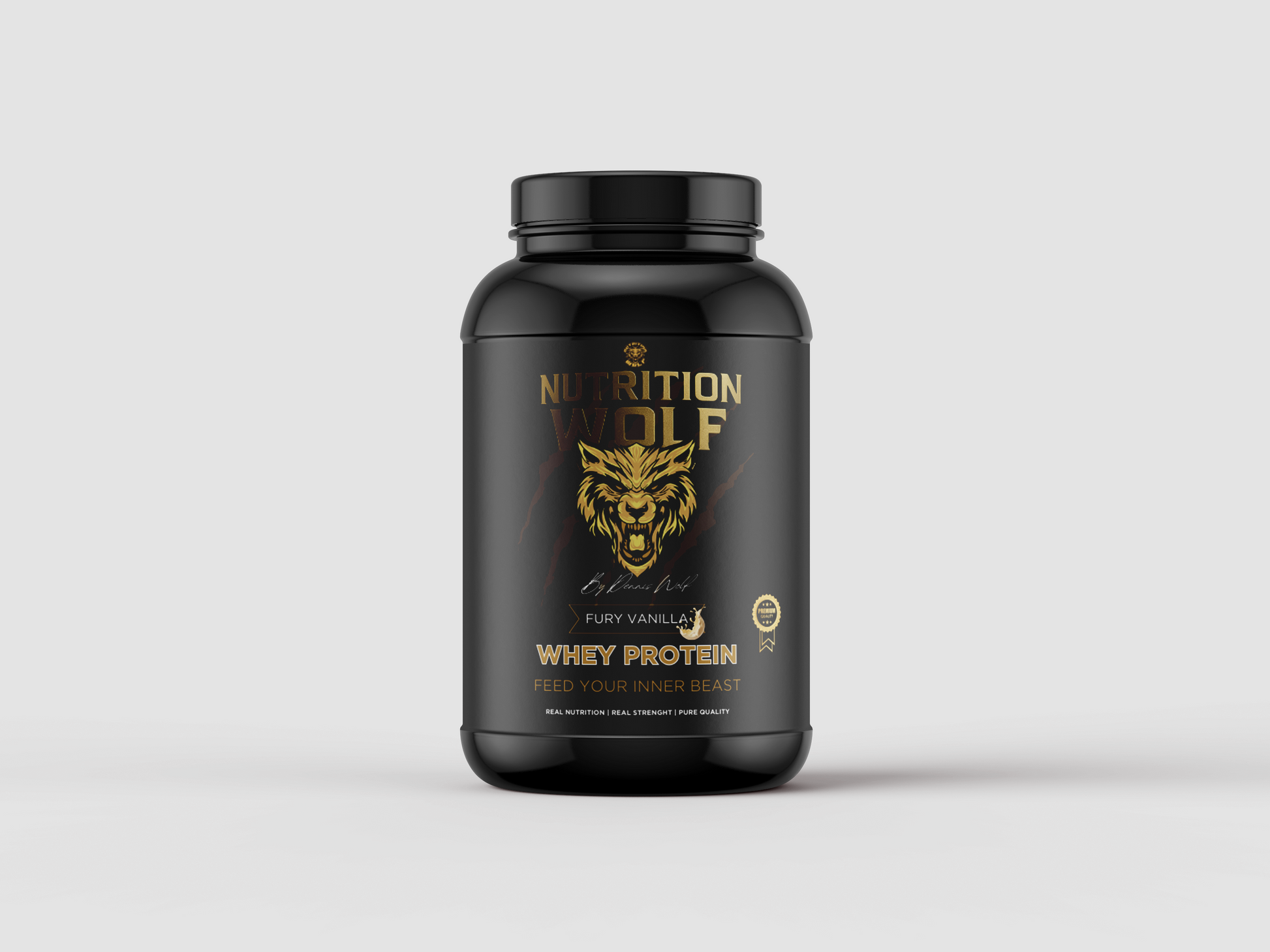 Whey Protein Concentrate – Molkenprotein für Muskelaufbau & Fitness 1000g Fury Vanilla