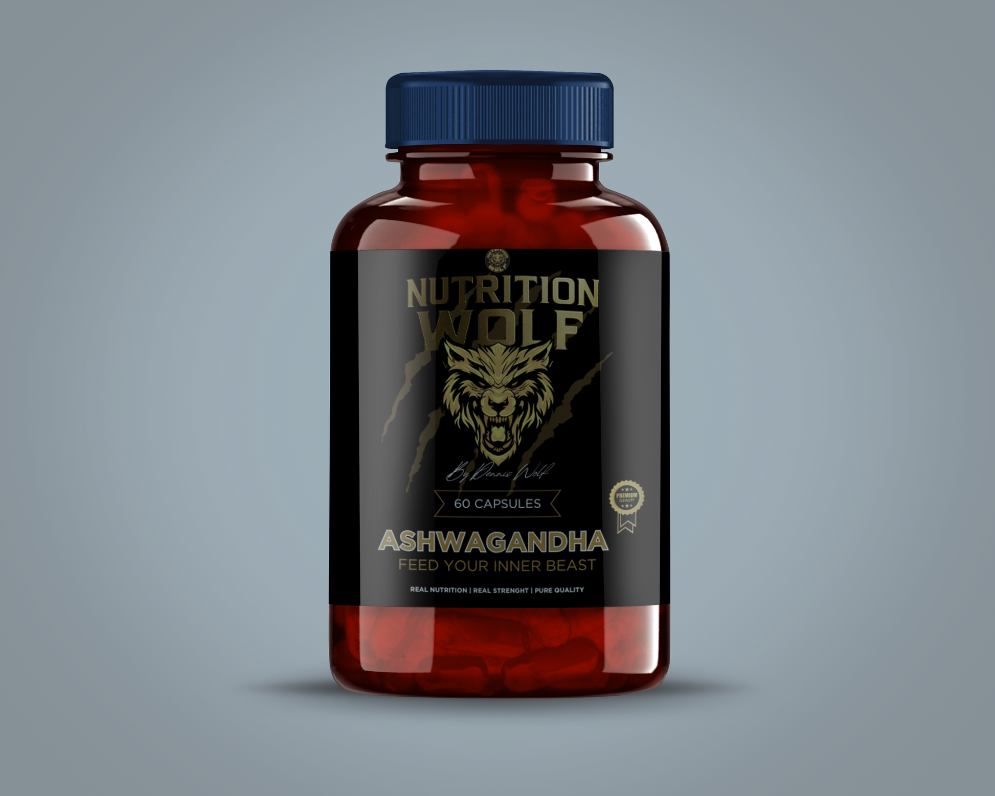 Ashwagandha Kapseln – Stressresistenz & natürliche Balance mit Withanoliden - 60 Kapseln