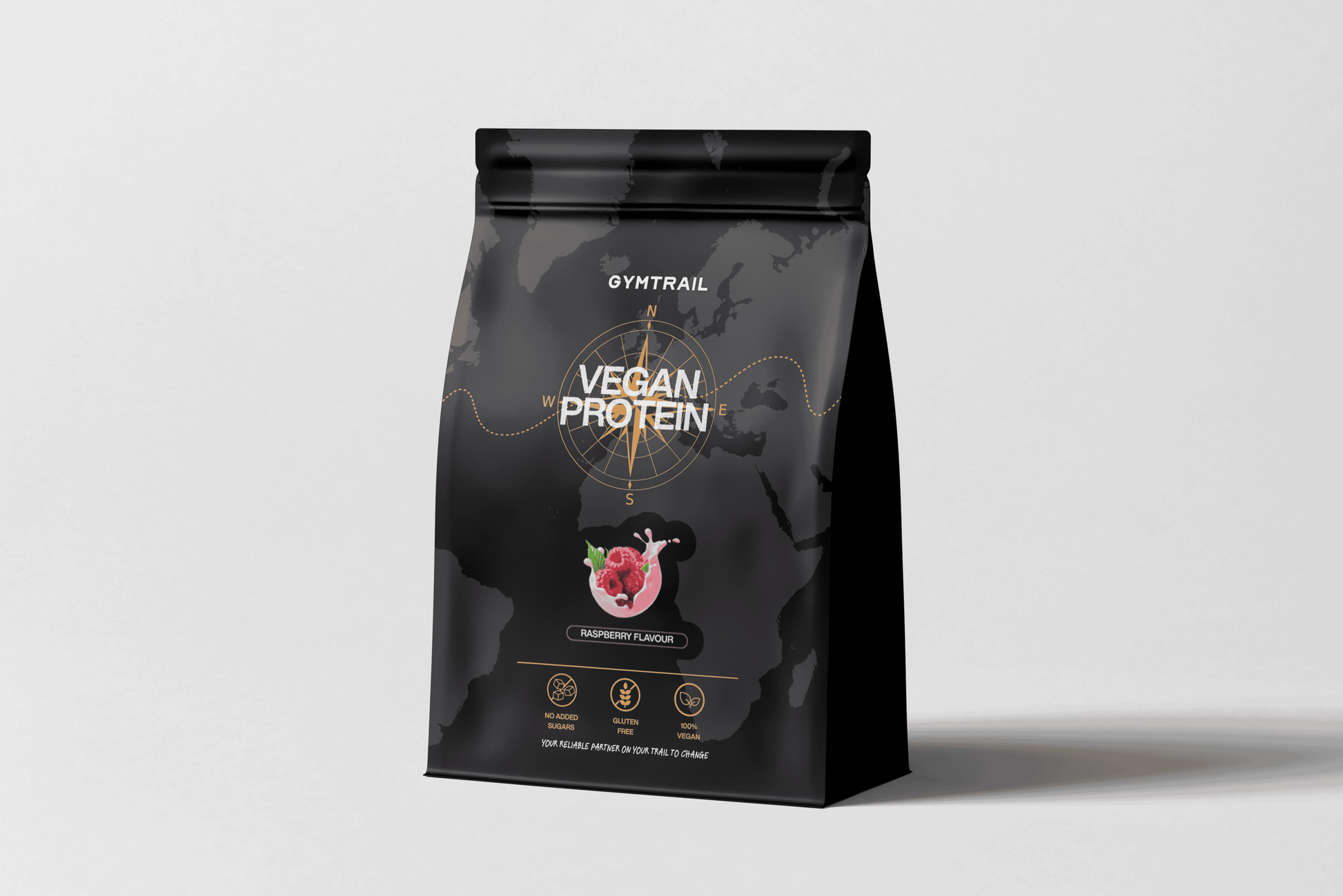 GYMTRAIL Veganes Eiweißpulver - Himbeere