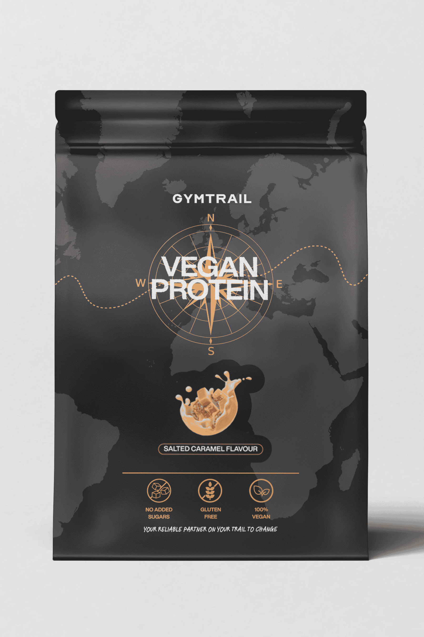 GYMTRAIL Veganes Eiweißpulver - Salzkaramell