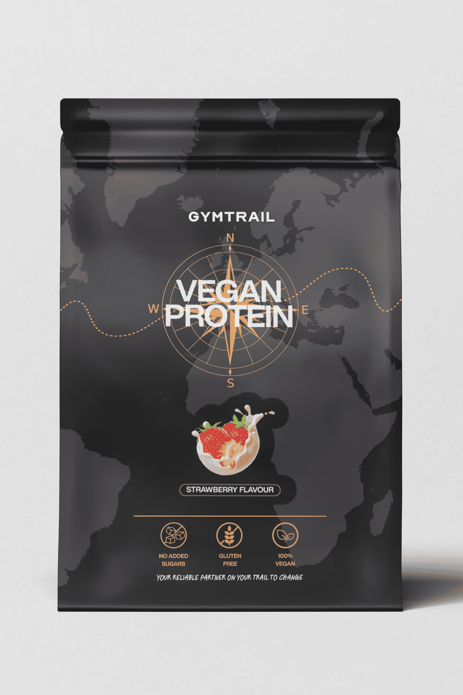 GYMTRAIL Veganes Eiweißpulver - Erdbeere