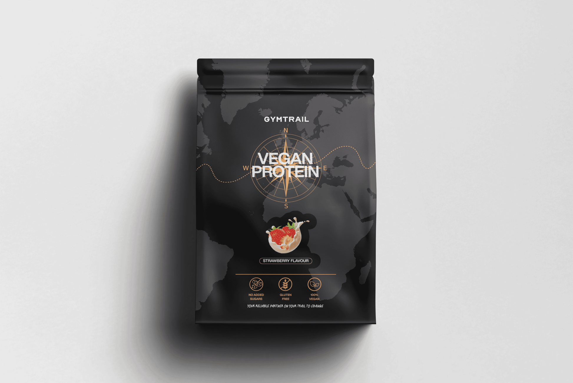 GYMTRAIL Veganes Eiweißpulver - Erdbeere