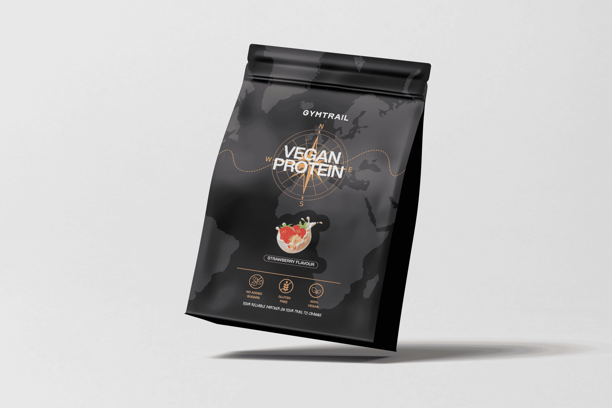 GYMTRAIL Veganes Eiweißpulver - Erdbeere