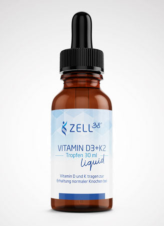 Vitamin D3 + K2 Liquid – Hochdosiertes Sonnenvitamin für Immunsystem, Knochen & Muskeln 30ml