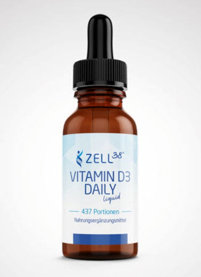 Vitamin D3 Daily Liquid – Hochdosiertes Sonnenvitamin für Immunsystem, Knochen & Muskeln 30ml Default Title