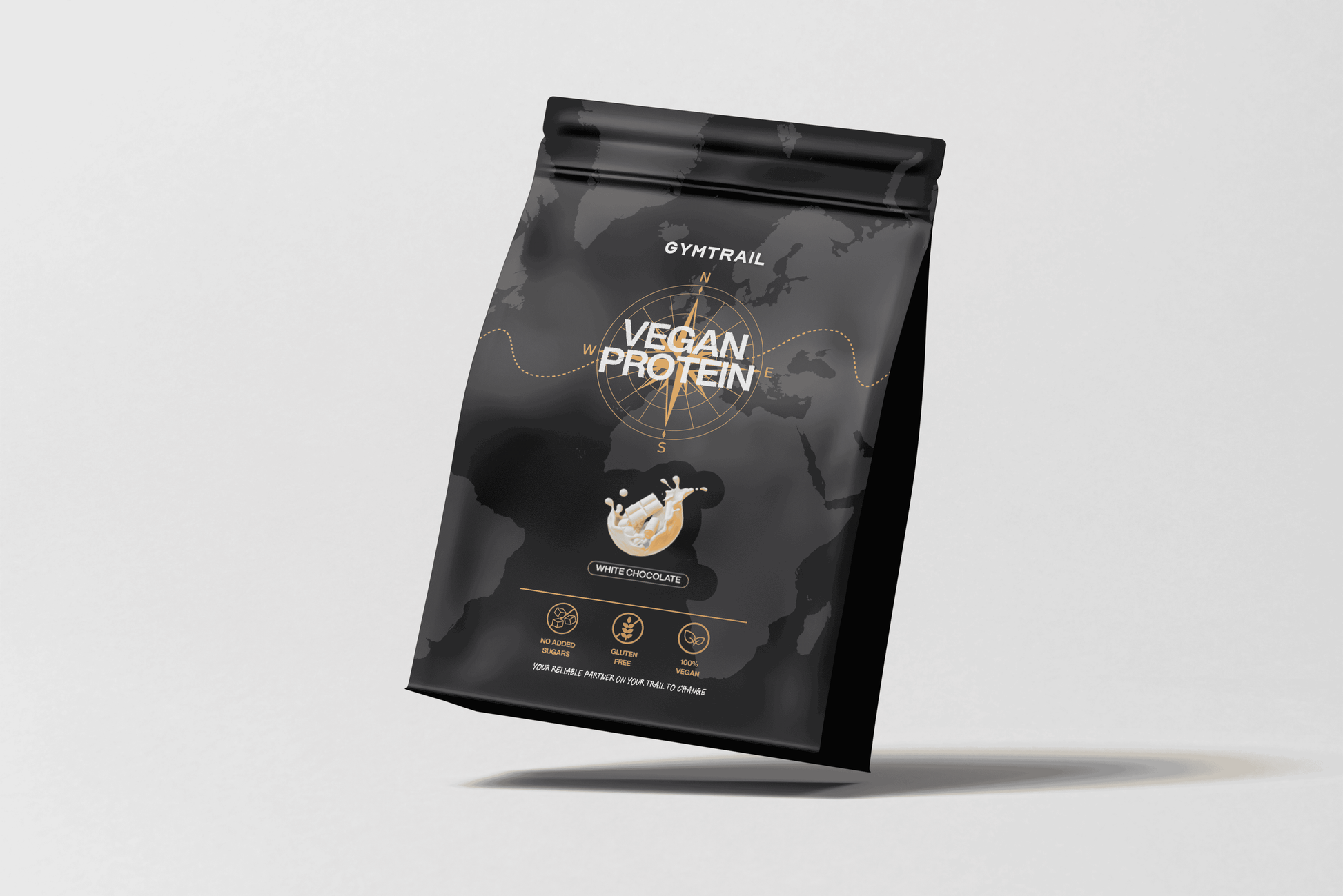 GYMTRAIL Veganes Eiweißpulver - Weisse Schokolade