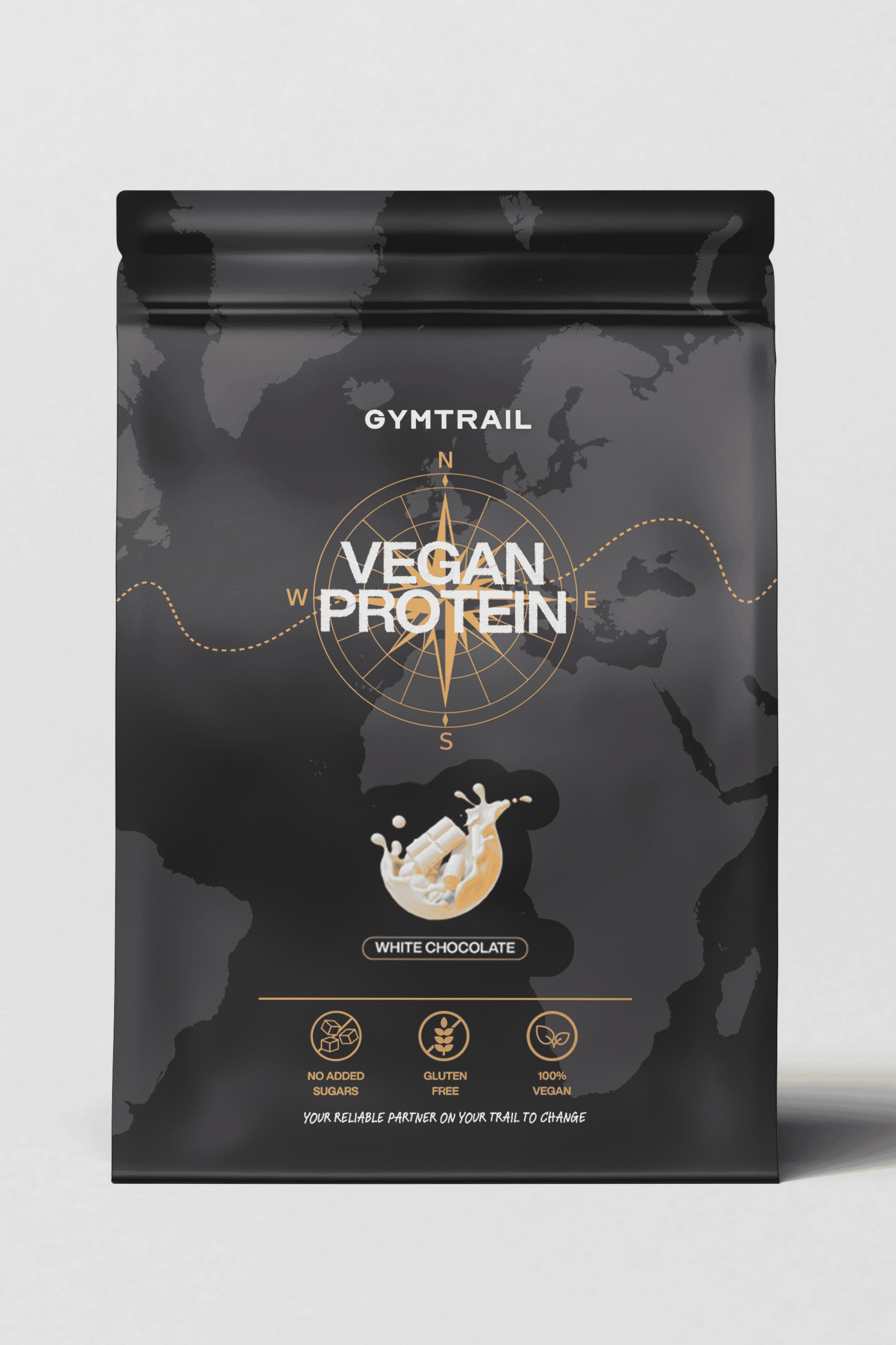 GYMTRAIL Veganes Eiweißpulver - Weisse Schokolade