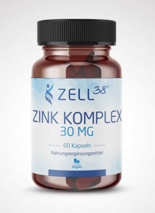 Zink Komplex Plus 30 MG – Hochdosiertes Zink für Immunsystem, Haut, Haare & Nägel 60 Kapseln