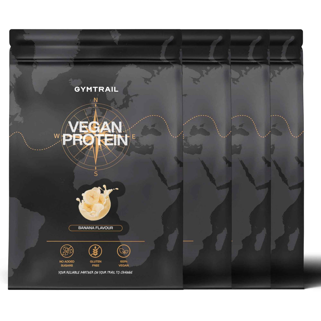 GYMTRAIL® Veganes Eiweißpulver Erbsenprotein Birkenzucker