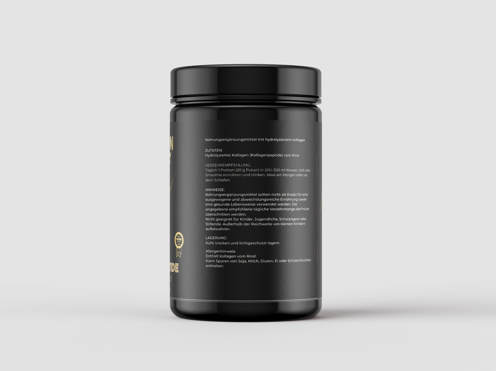 Kollagen Peptide Pulver – Hochdosiert mit Vitamin C & Zink für Haut & Gelenke 300g