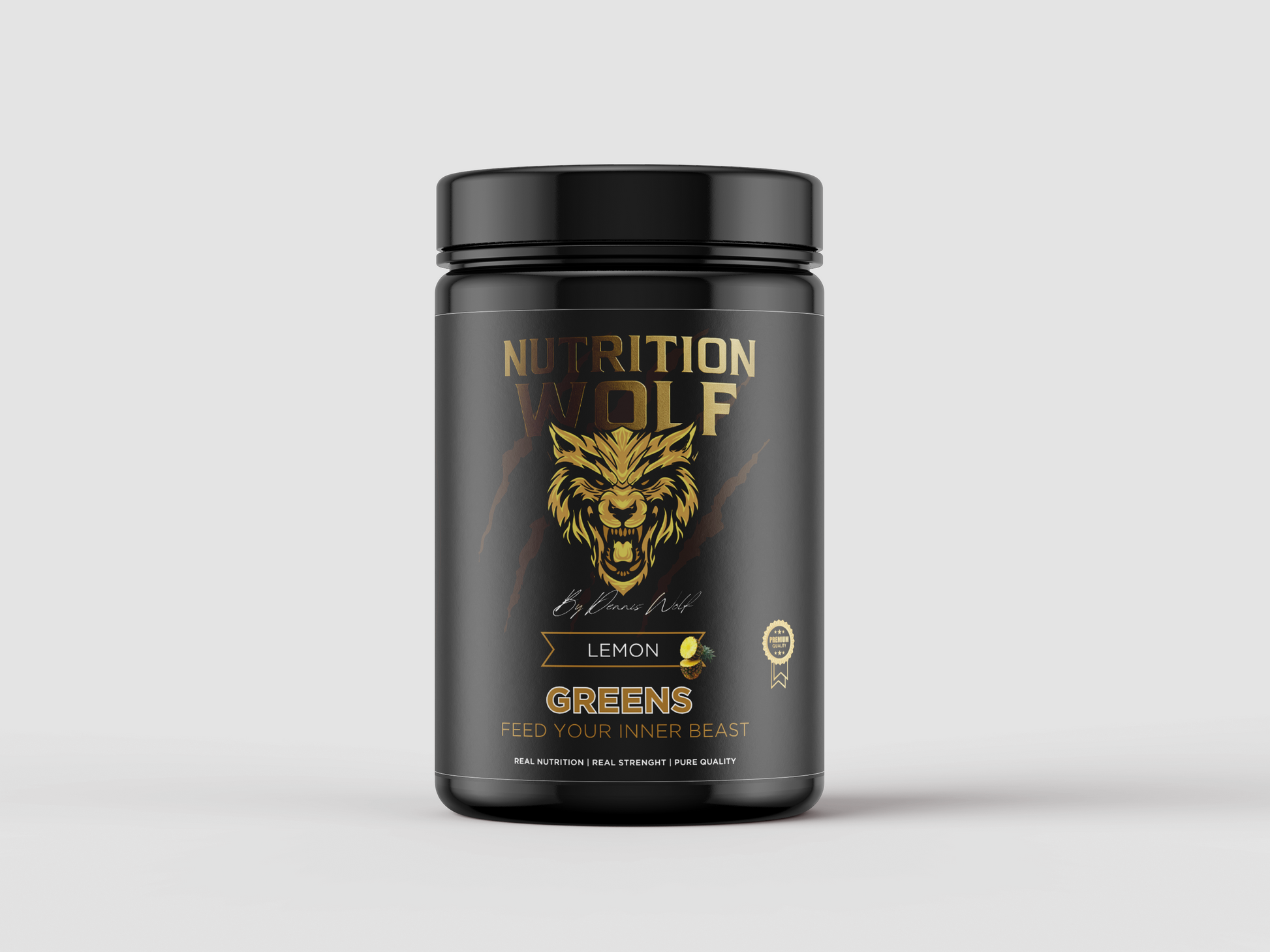 Greens Pulver – Superfood-Mix mit Spirulina, Ashwagandha & Antioxidantien 300g Zitrone