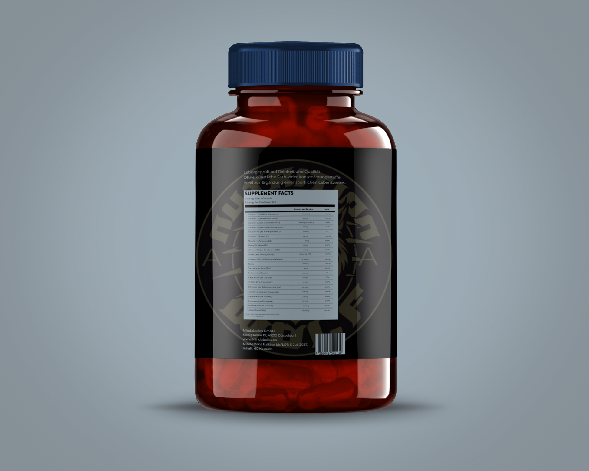 Multivitamin & Mineral Kapseln – Hochdosiert für Energie & Immunsystem - 60 Kapseln