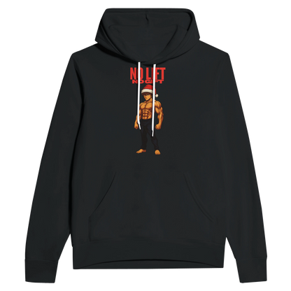 NO LIFT NO GIFT Christmas Anime Hoodie Schwarz