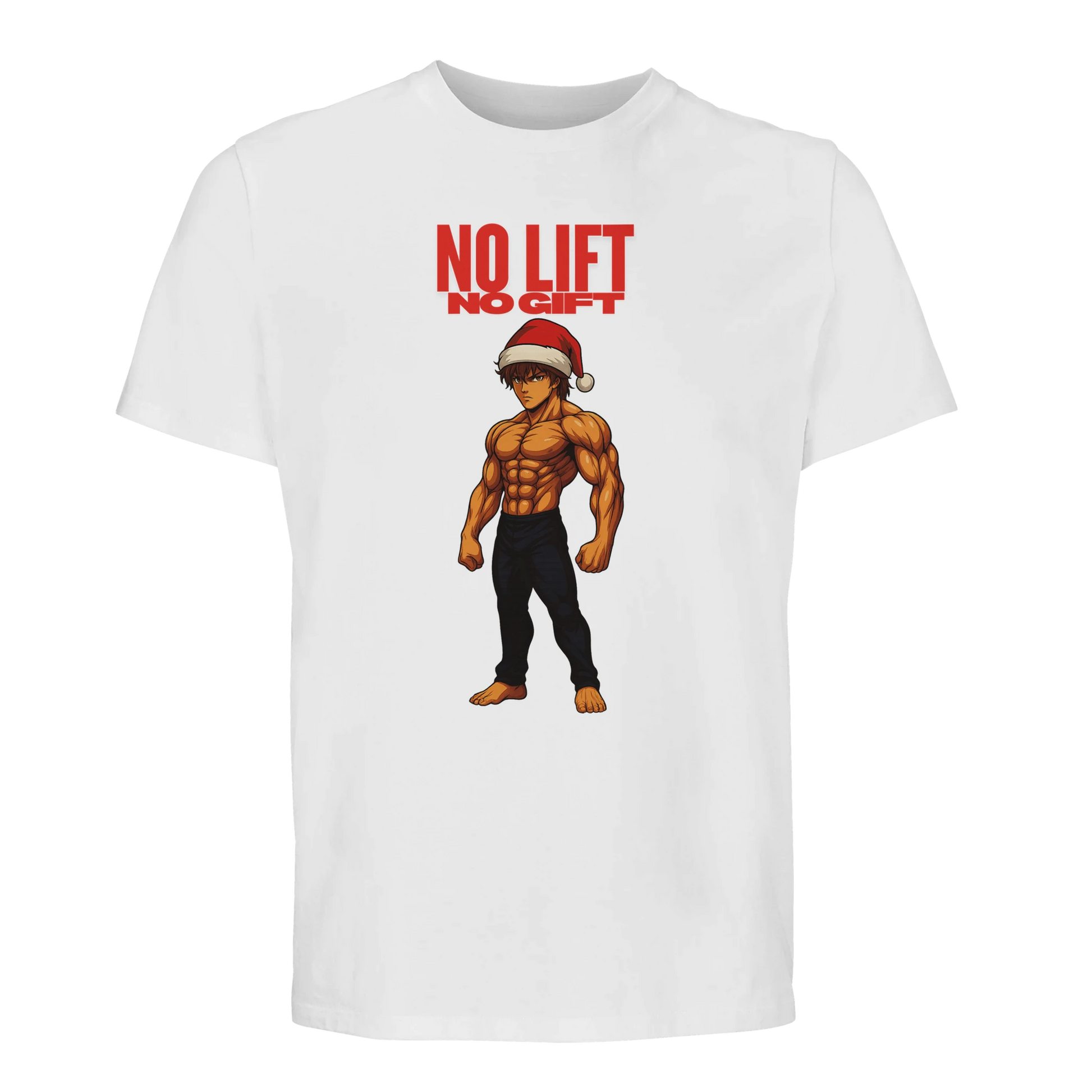 NO LIFT NO GIFT Christmas Anime Shirt Weiß