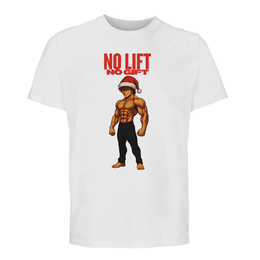 NO LIFT NO GIFT Christmas Anime Shirt Weiß
