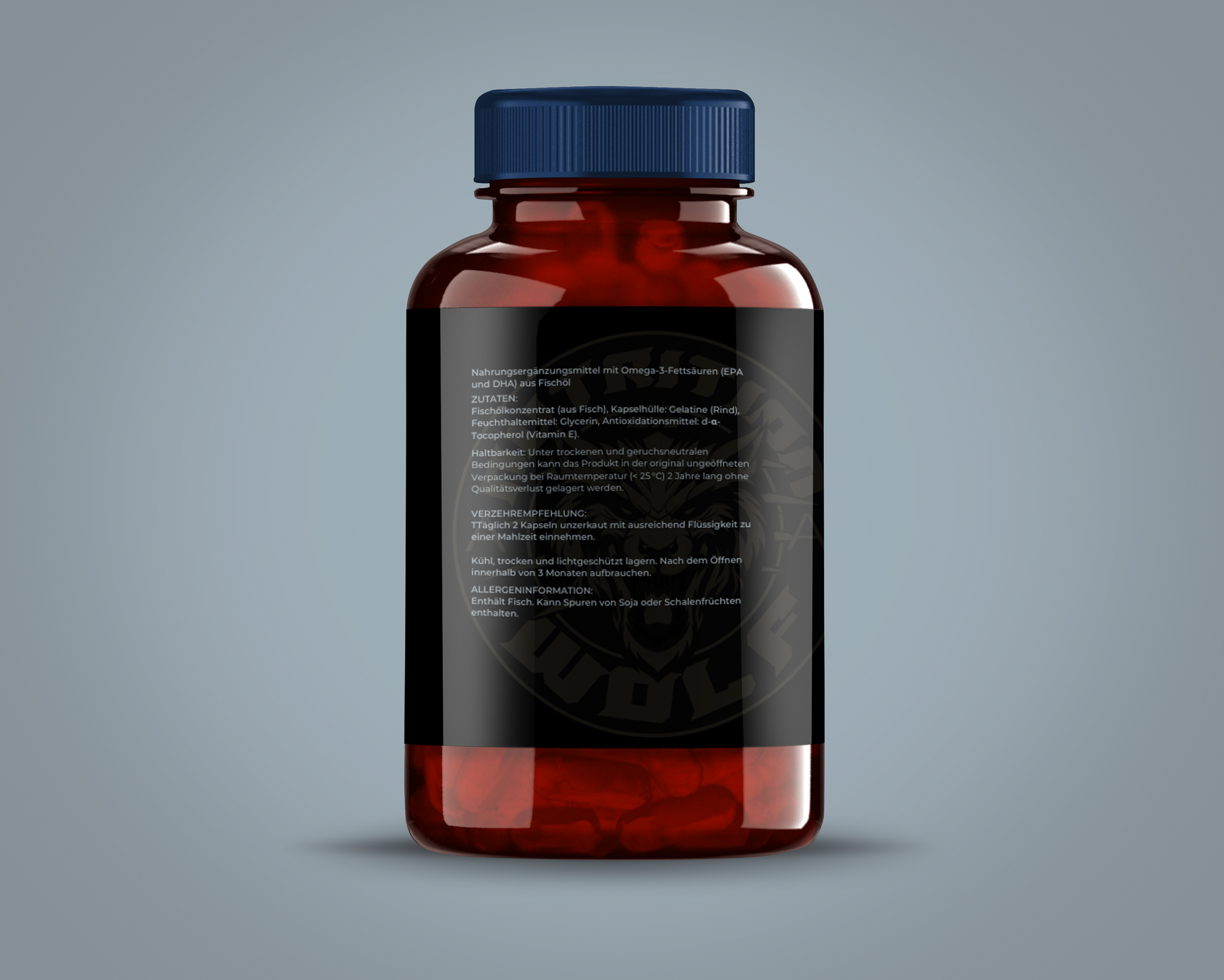 Omega 3 Kapseln – Hochwertiges Fischöl mit EPA, DHA & Vitamin E für Herz & Gehirn - 60 Kapseln