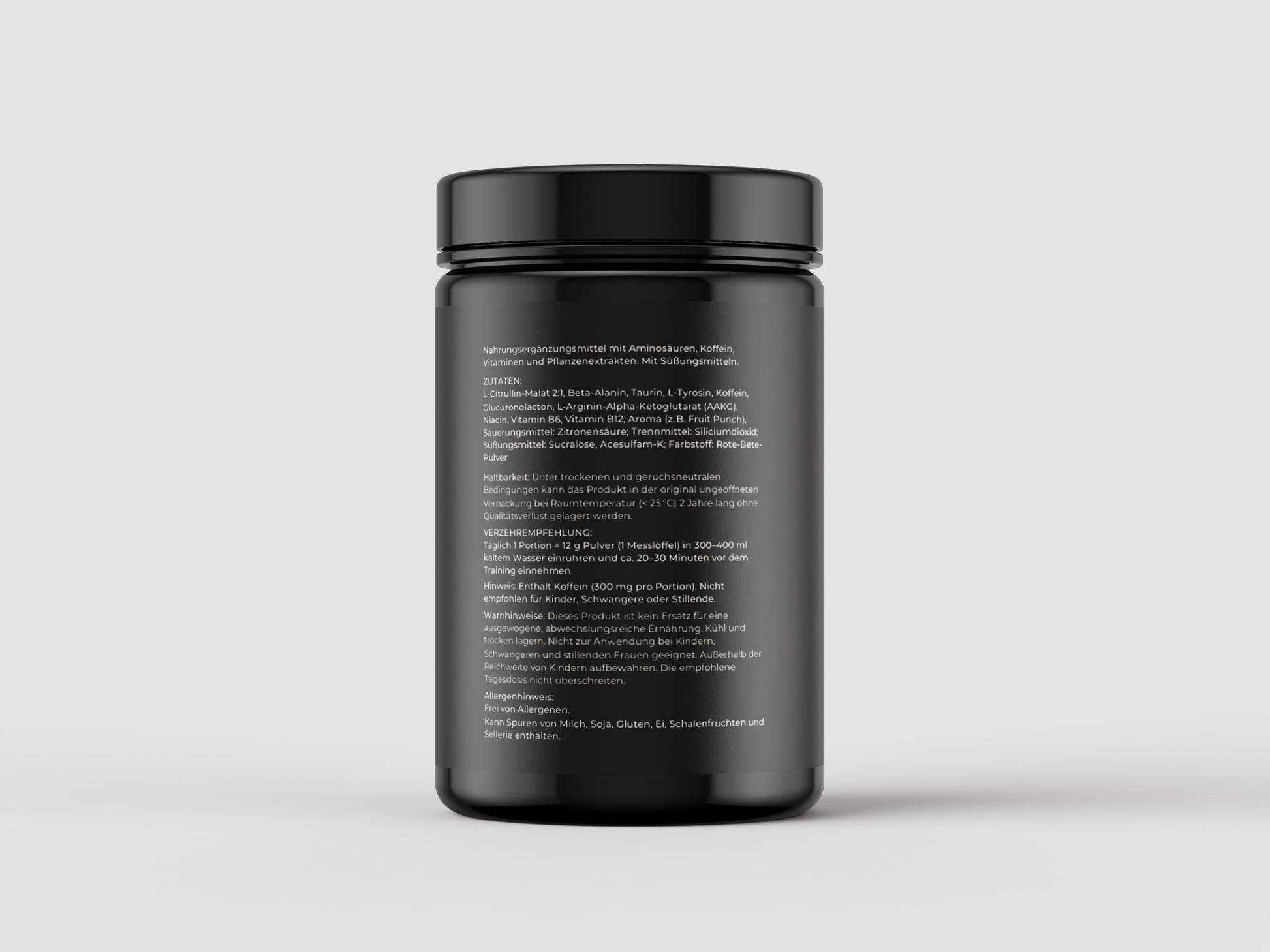 Pre-Workout Stimulant Pulver – Energie & Fokus mit Kreatin, Koffein & Beta-Alanin 300g