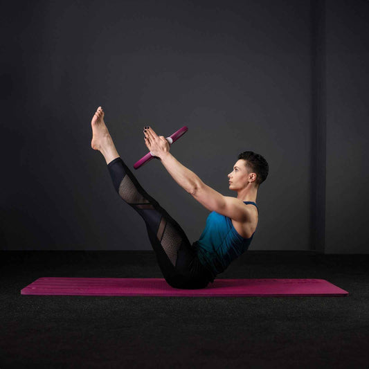 Deluxe Mat GymletiX Extra dicke Trainingsmatte für Pilates & Co. – Seitenansicht
