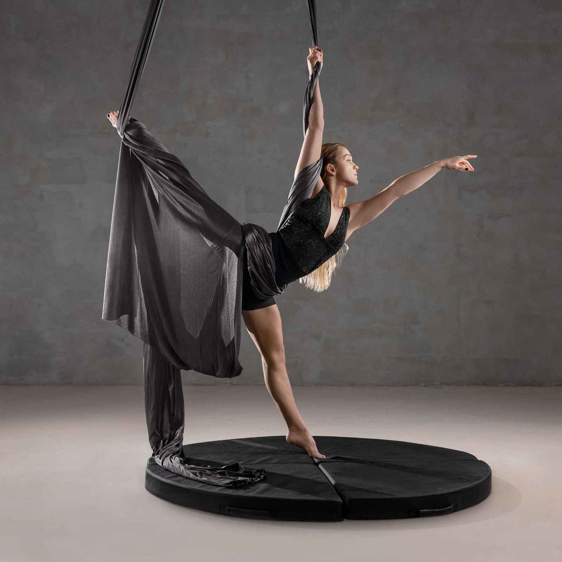 Aerial Hammock 6 m – Profi Yoga-Hängematte für Akrobatik & Yoga – Lieferumfang