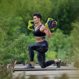 Power Gym Butterfly Hantel-Set – PU-Scheiben, multifunktional – im Einsatz