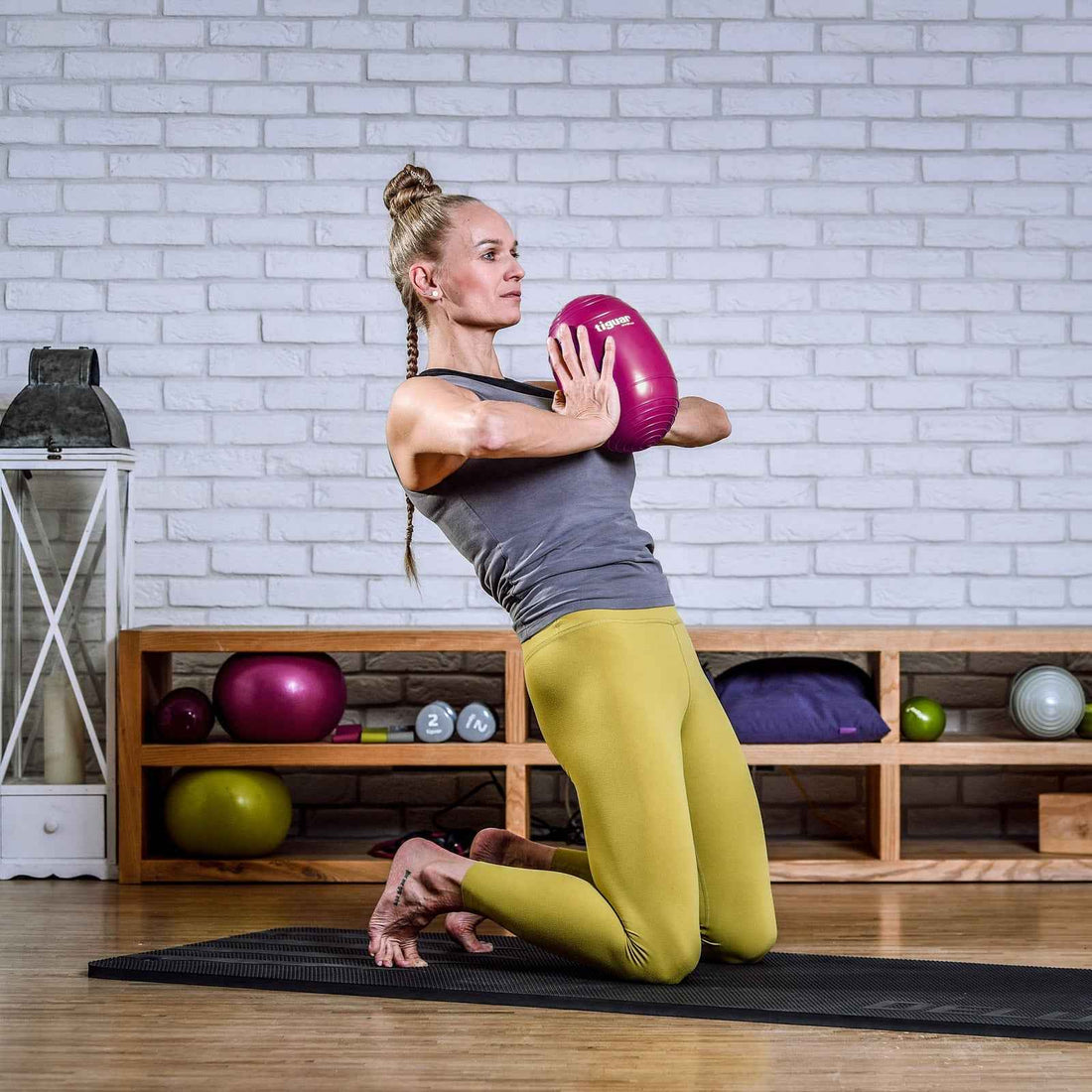 Ovoball GymletiX – Elliptischer Trainingsball für Core & Balance – Lieferumfang