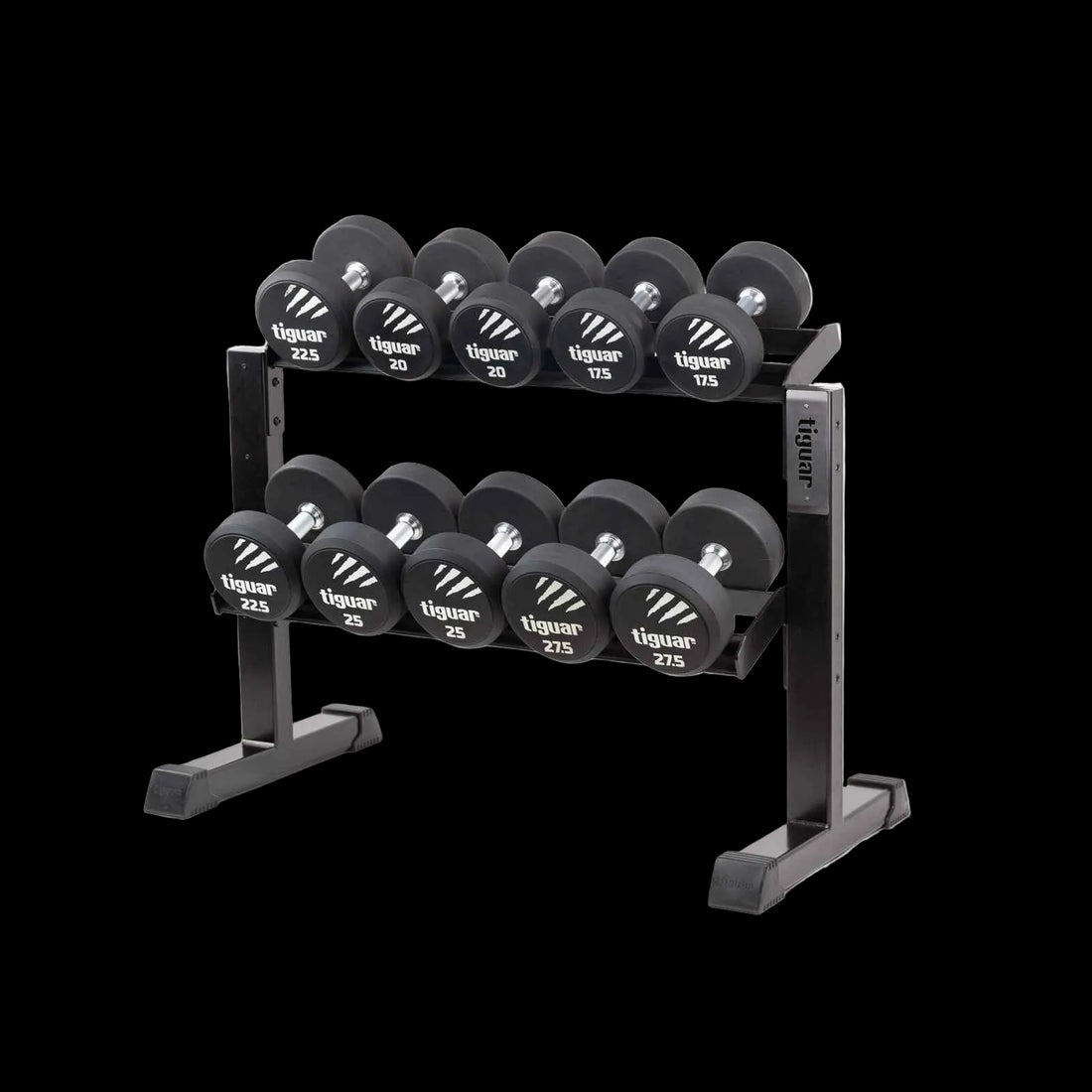 Modular Dumbbell Rack – Hantelständer ohne Caps für 10 PU Hanteln – Maße & Details