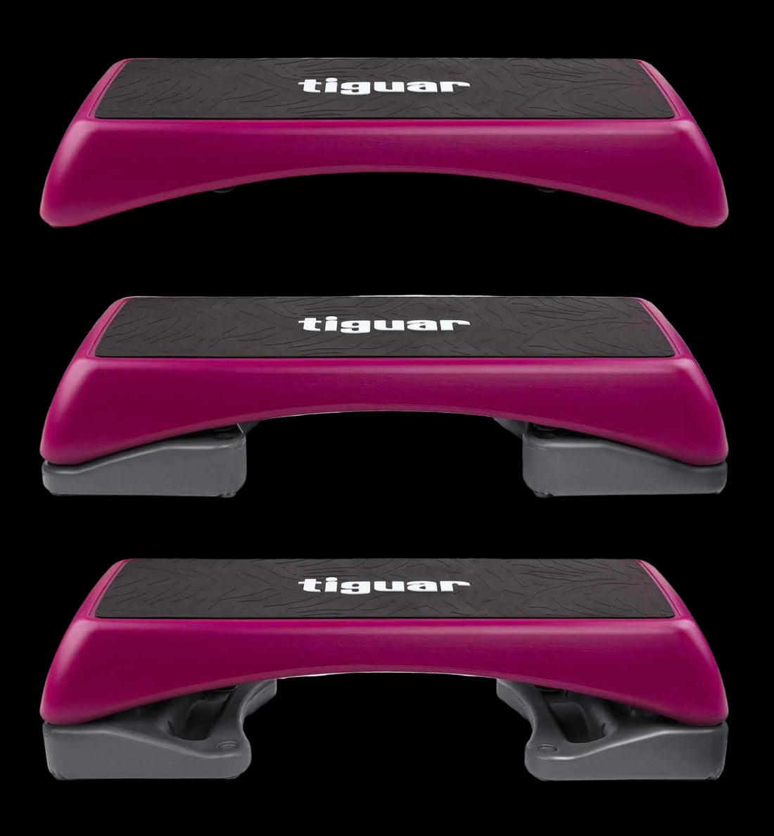 Step Platform mit Supporters – 3-fach höhenverstellbar & flexibel – Lieferumfang