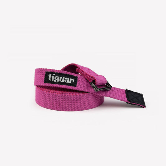 Yoga Strap – 3 m langer Baumwollgurt mit Metallschnalle für Yoga & Stretching